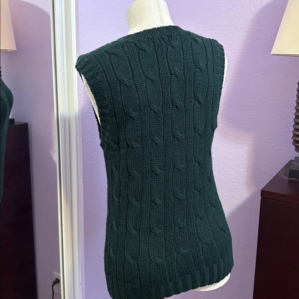 Vintage Polo By Ralph Lauren Cable Knit Sweater Vest